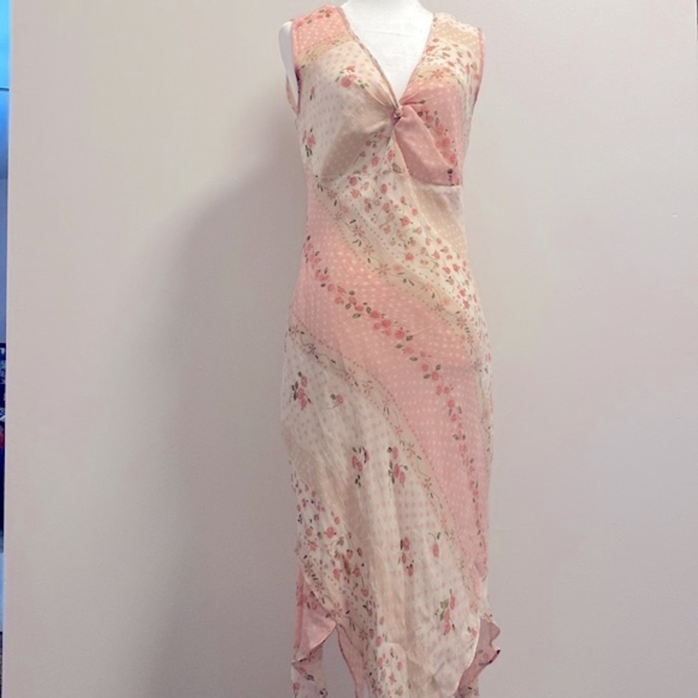 Vintage Y2k Charlotte Russe Floral Handkerchief Dress